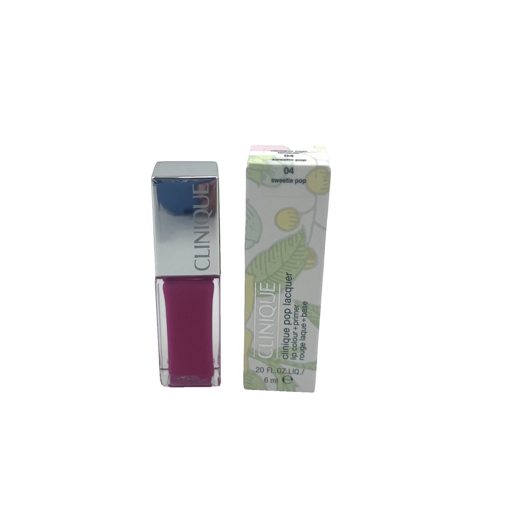 Clinique Pop Lacquer Lip Colour + Primer 04 Sweetie Pop New In Box